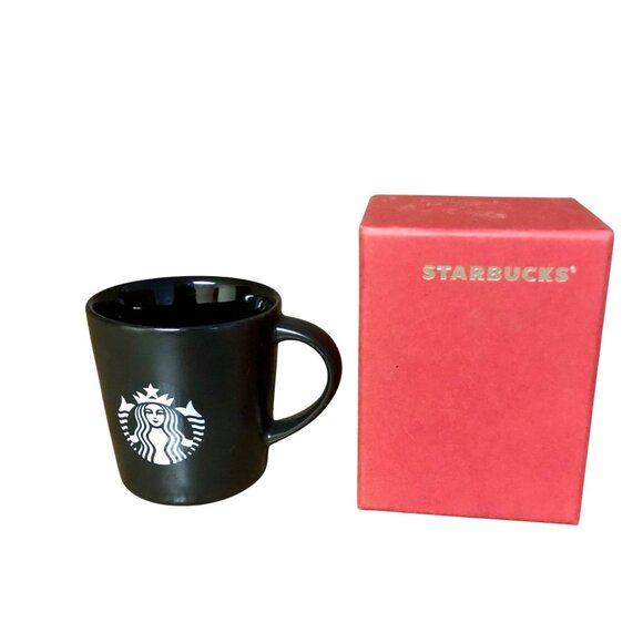 2015 Starbucks Demi Mug Black Matte Used 3 oz Espresso - Picture 8 of 13